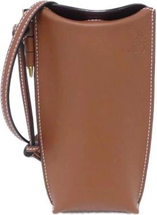 Loewe Pre-owned Cross Body Bags, male, Brown, Size: ONE SIZE Pre-owned Shoulder bag