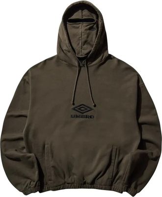 Umbro OG Logo Mask Hoodie - Heren - Hoodies - Groen - S - Katoen - Hoodies & sweatvesten