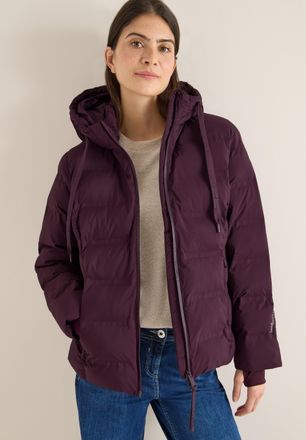 Cecil Steppjacke CECIL, Damen, Gr. XXL (46), schwarz plum, Steppware, Obermaterial: 100% Nylon. Futter: 100% Polyester, Strukturmuster, unifarben, regular f