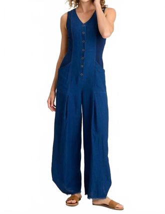 Xcvi Aisling Snap-Up Jumpsuit In Sluice Wash