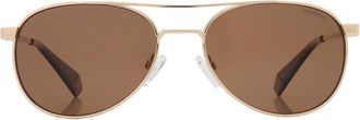 Polaroid Polarized Bronze Pilot Ladies Sunglasses PLD 6070/S/X 0J5G/SP 56