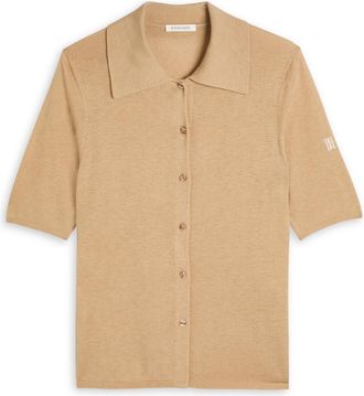 By Malene Birger BY Malene Birger Knit Polo top - Sand - S (UK8-10 / S)