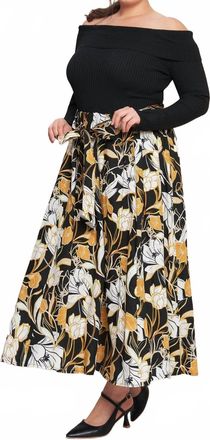 Flying Tomato Womens Twist On Timeless Woven Midi Dress In Black