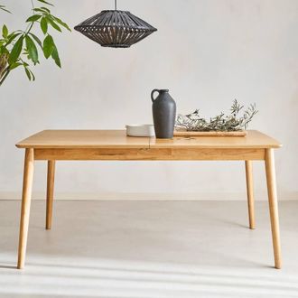 Sweeek 6 To 8-seater Extendable Rectangular Dining Table in Light Brown