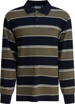 Carhartt Work in Progress L/S Malone Rugby Polo Shirts Verde-Uomo