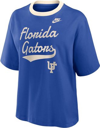 Nike Florida Legacy Fight Song Boxy Nike Womens College T-Shirt in Blue | 01CM0EZ7UFV-U0X