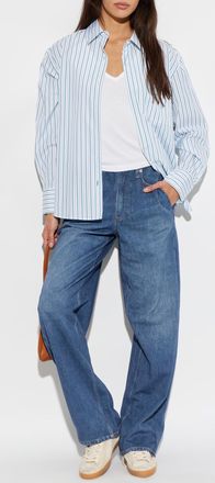 Rag & Bone Trousers With Jeansu Effect, Womens, Blue