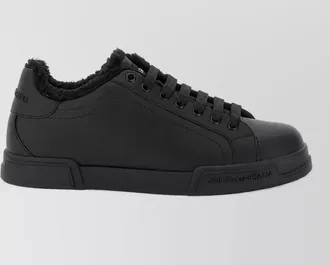 Dolce & Gabbana leather portofino light lace-up sneakers
