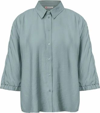 Street One Dames, Blouses & Shirts, Groen, Maat: S Zijde