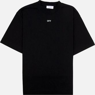 Off-white Mens Off White Vibe Arrow Skate S/s T-shirt Black/aqua - Size: 42