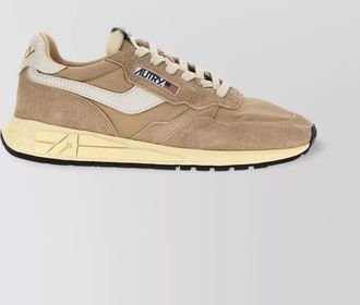 Autry suede panelled low-top sneakers