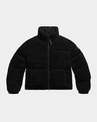 Canada Goose Fallon Puffer Jacket in High-Pile Fleece