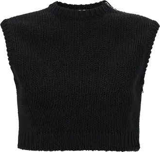 Max Mara Black Cotton Womens Cardigan