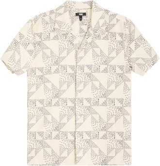 Paige Printed Cotton-blend Shirt - Grey - XL