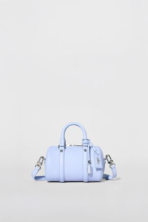 Alo Mini Voyage Bag in Light Provence Blue Leather