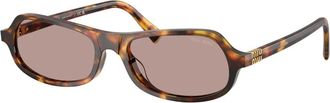 Miu Miu Sunglasses, unisex, Brown, Size: 55 MM MU B10Su Sunglasses