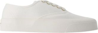 Maison Kitsun&eacute; Lace-up Sneakers - Dames - Sneakers - Wit - 35 EU - Katoen - Schoenen