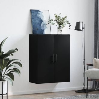 Berkfield Home Wall Mounted Cabinet Black 69.5x34x90 cm