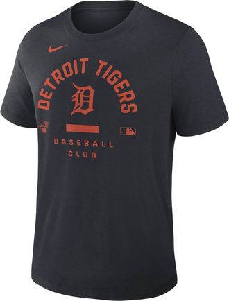 Nike Detroit Tigers Authentic Collection Early Work Nike Mens Dri-FIT MLB T-Shirt in Blue | 034J4FADG-HXK