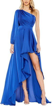 Mac Duggal One-Shoulder Flowy Gown