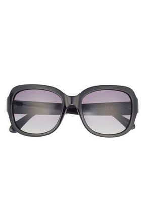Kate Spade New York laynes 55mm gradient sunglasses in Black Gold at Nordstrom Rack