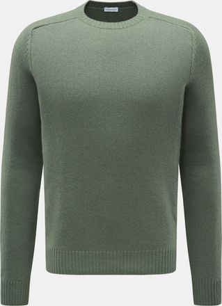 Braun Hamburg Men - Cashmere crew neck jumper grey-green