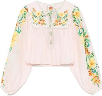 Farm Rio Blusa in cotone - Rosa