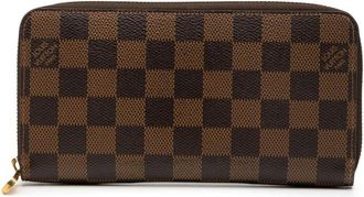Louis Vuitton Pre-owned Wallets, female, Brown, Size: ONE SIZE Pre-owned Zip Around Wallet