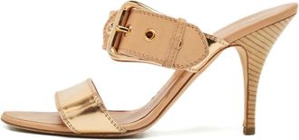 Giuseppe Zanotti Mules con fibbia - Oro