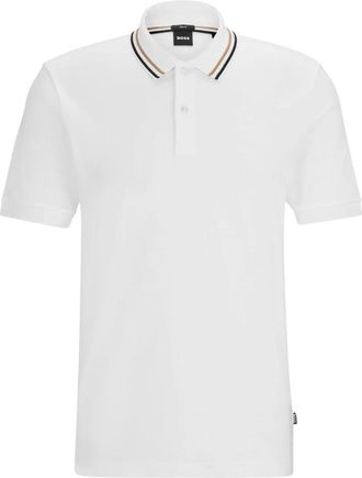 HUGO BOSS Polo - Heren - Polos - Wit - 2XL - Katoen - Tops