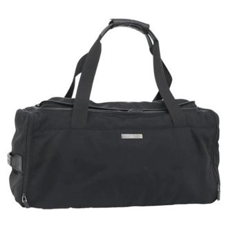Gucci Vintage, unisex, Zwart, ONE Size, Leer, Pre-owned Vintage Boston Bag