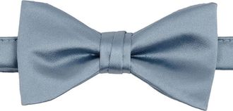 Brooklyn Brigade Mens Solid Satin Pre-Tied Bow Tie in Dusty Blue at Nordstrom