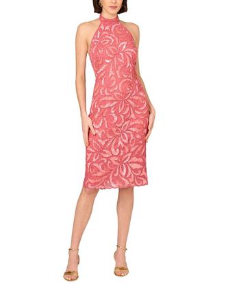 Aidan Mattox Embellished Midi Dress