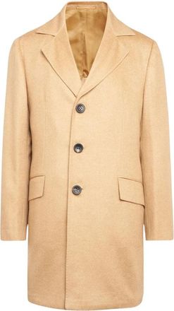 Kiton Outdoor Jas Kasjmier Licht Beige - Heren - Mantel - Bruin - XL - Kasjmier - Jassen