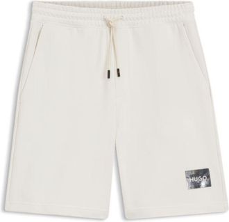 HUGO BOSS Tortoise-logo shorts in cotton terry