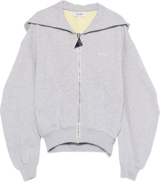 The Attico Felpa con cappuccio e zip - Grigio