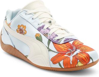 Puma Speedcat Silk Sneaker in Warm White/Icy Blue at Nordstrom, Size 5