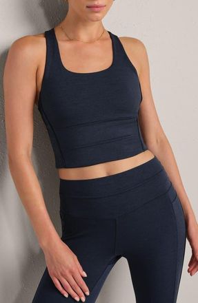 Rhone Revive Longline Bra in Navy Heather at Nordstrom, Size Medium