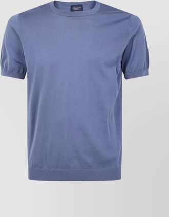 Drumohr crew neck short sleeves knit top