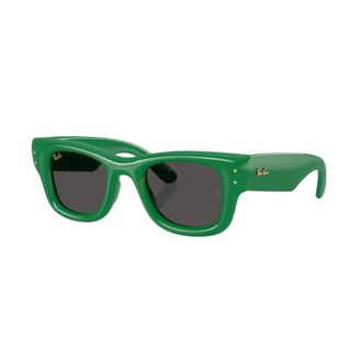 Ray-Ban Wayfarer Puffer - unisex - Zonnebrillen - Groen - 47 MM - Nylon - Accessoires