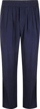 Tom Ford Lyocell Lichtgewicht Gekreukte Loungebroek - Heren - Straight fit broeken - Blauw - W31 - Broeken