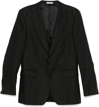 Fursac linen blazer - Black