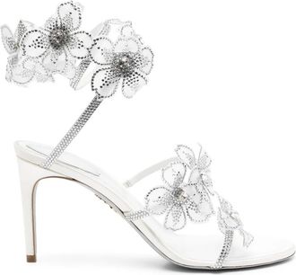 Rene Caovilla Sandali Floriane 80mm - Argento