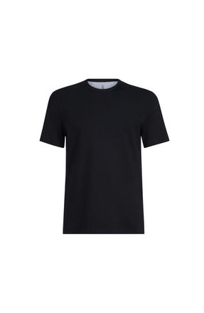 Brunello Cucinelli Ribbed jersey T-shirt in Black at Nordstrom, Size Xxx-Large Eu