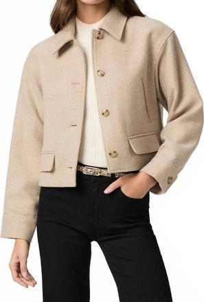 Paige Womens Alfie Jacket In Taupe Multi