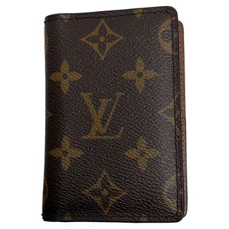 Louis Vuitton Louis Vuitton Monogram Pocket Organizer NM portemonnee in bruin canvas