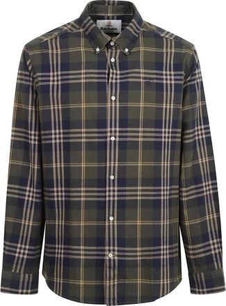 Barbour Edgar Tailored Shirt - Heren - Casual Overhemden - Groen - L - Katoen - Overhemden