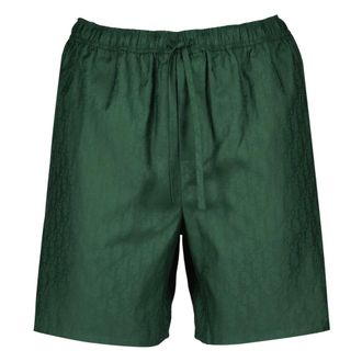 Dior Oblique Shorts - male - Dior - Casual Shorts - Green - S - Shorts