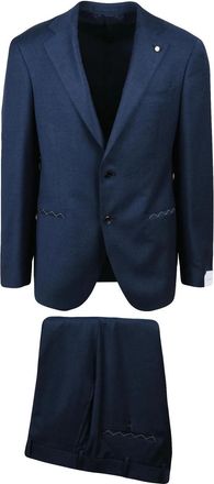 Lubiam Virgin Wool Stretch Sartorial Suit With Rounded Jacket