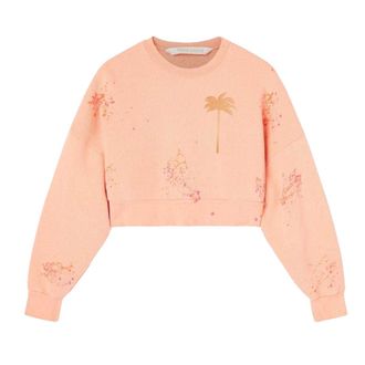 Palm Angels Dames/Dames Sweatshirt met geverfd overhemd (Roze)